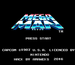 Mega Man Redux Title Screen